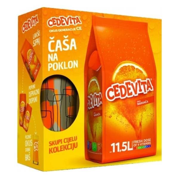CEDEVITA naranča 900g + čaša 0