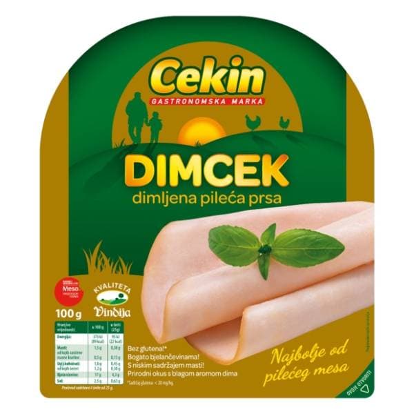 CEKIN Dimcek dimljena pileća prsa narezak 100g 0