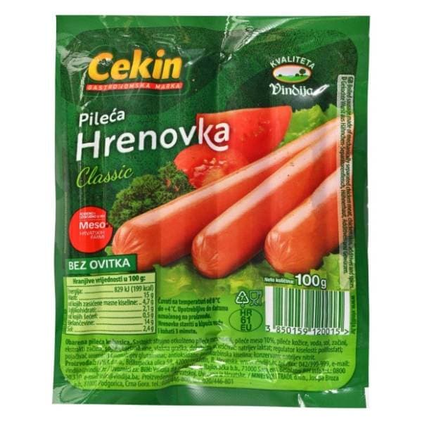 CEKIN Pileća hrenovka classic 100g 0