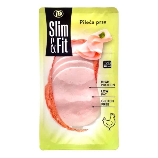 PERUTNINA Slim&Fit pileća prsa narezak 100g 0