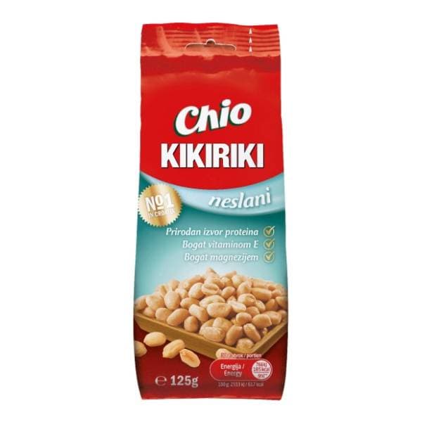 CHIO kikiriki prženi neslani 125g 0