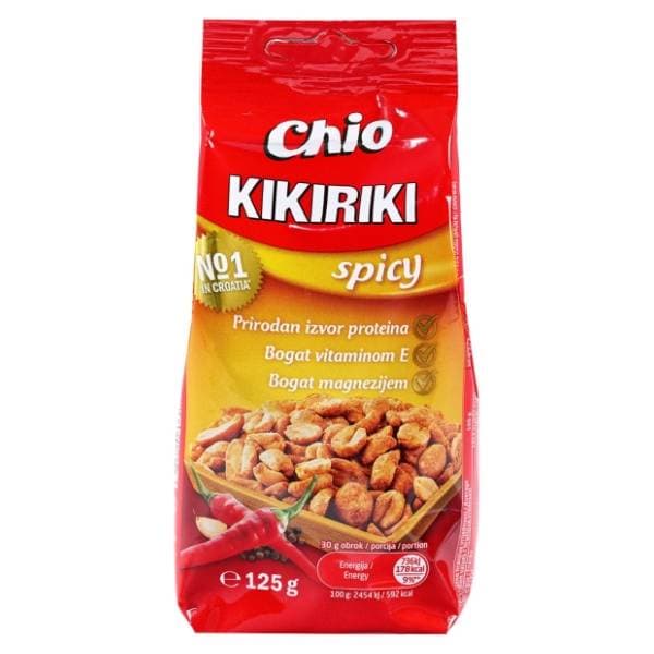 CHIO Spicy kikiriki prženi bez ulja 125g 0