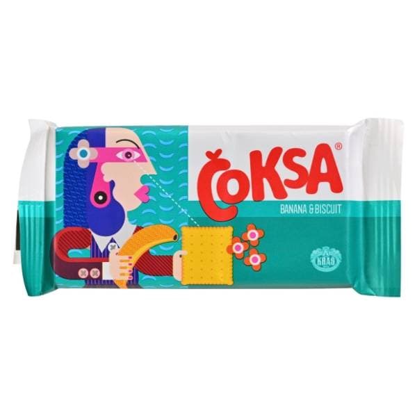 ČOKSA čokolada banana & biscuit 68g 0