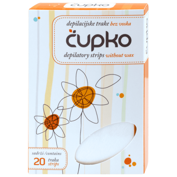 ČUPKO depilacijske trake bez voska 20kom 0