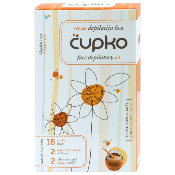 ČUPKO trake za depilaciju lica 16kom 0