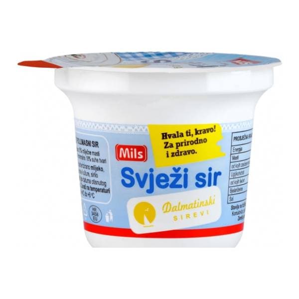DALMATINSKI SIREVI svježi sir čaša 250g 0