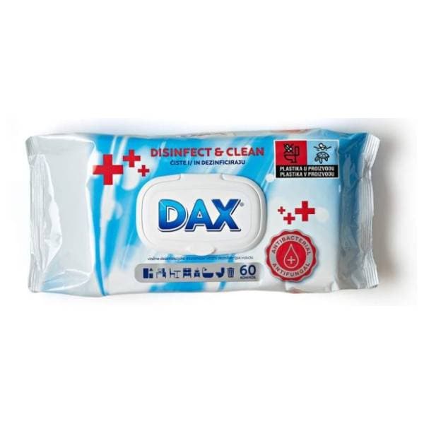 DAX vlažne dezinfekcijske maramice za kuću 60kom 0