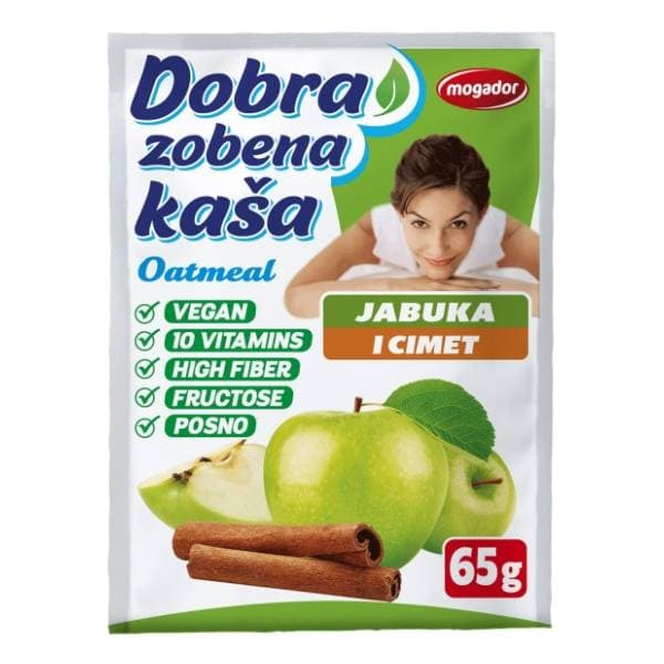 DOBRA zobena kaša jabuka i cimet 65g 0