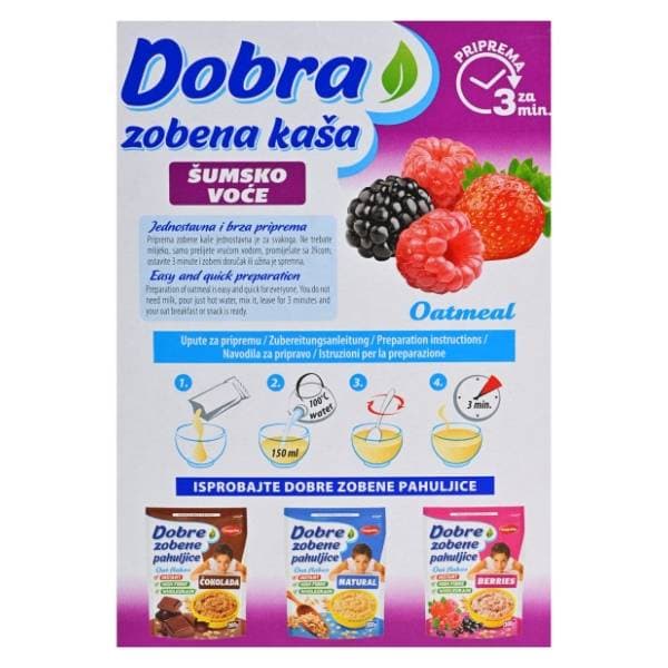 DOBRA zobena kaša šumsko voće 260g 0