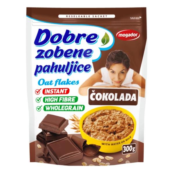 DOBRE čokolada zobene pahuljice 300g 0