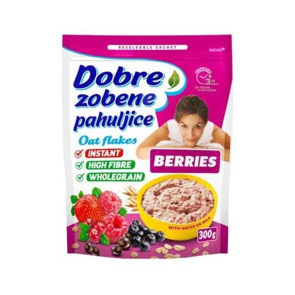 DOBRE šumsko voće zobene pahuljice 300g 0