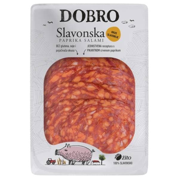 DOBRO Slavonska salama narezak 80g 0