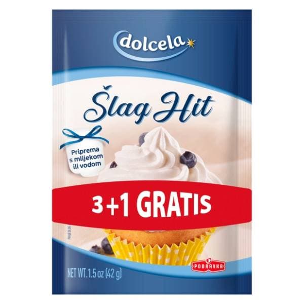 DOLCELA Hit šlag pjena 4x42g 3+1 gratis 0