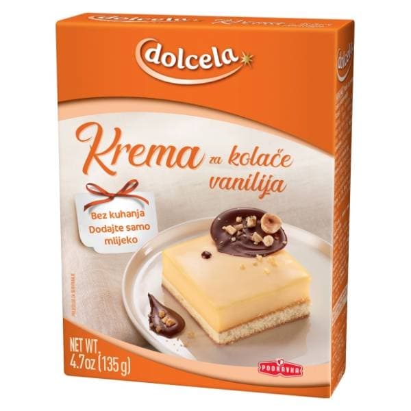 DOLCELA krema za kolače vanilija 135g 0
