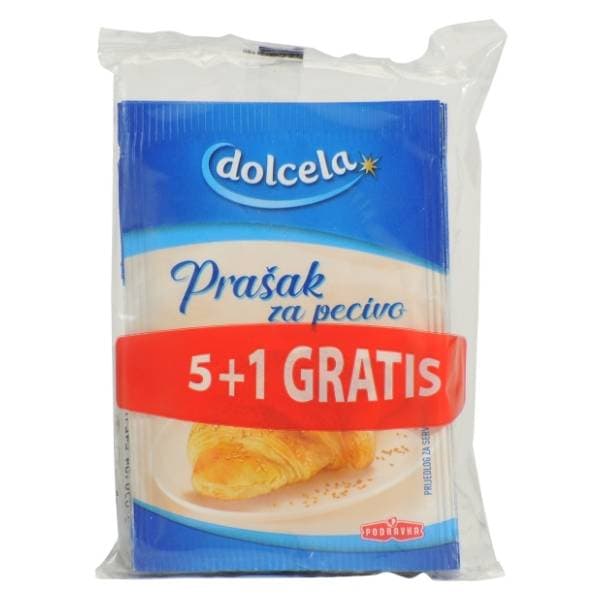 DOLCELA prašak za pecivo 6x12g 5+1 gratis 0