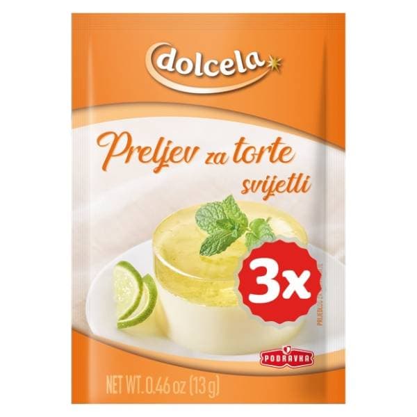 DOLCELA preljev za torte svijetli 3x13g 0