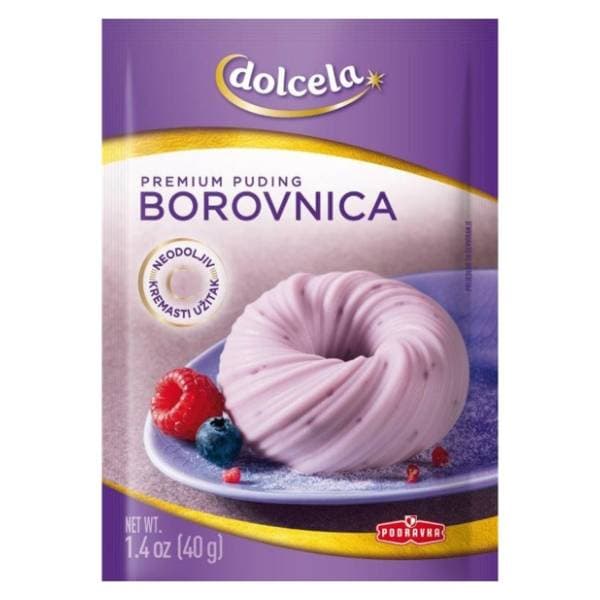 DOLCELA Premium puding borovnica 40g 0