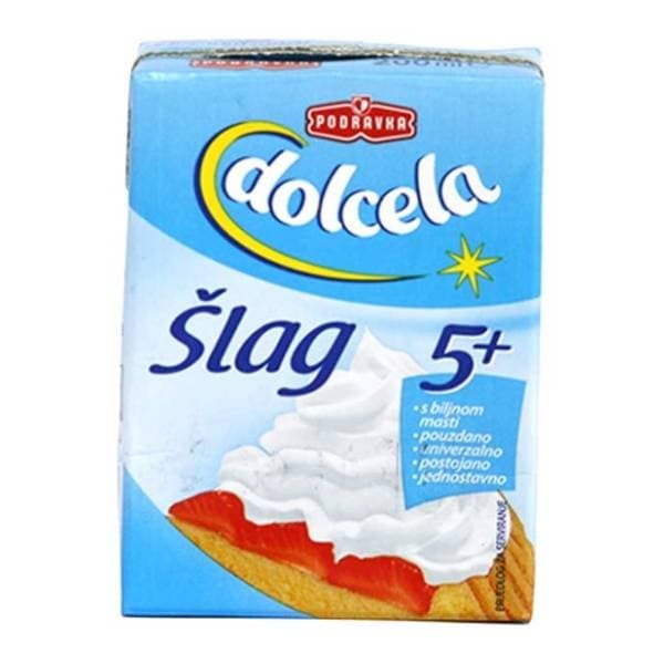DOLCELA Šlag 5+ s biljnom masti 200ml 0