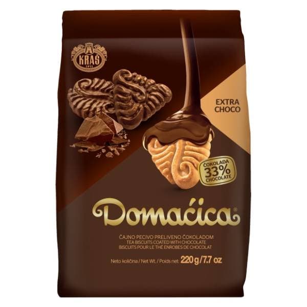KRAŠ Domaćica čajno pecivo extra choco 220g 0