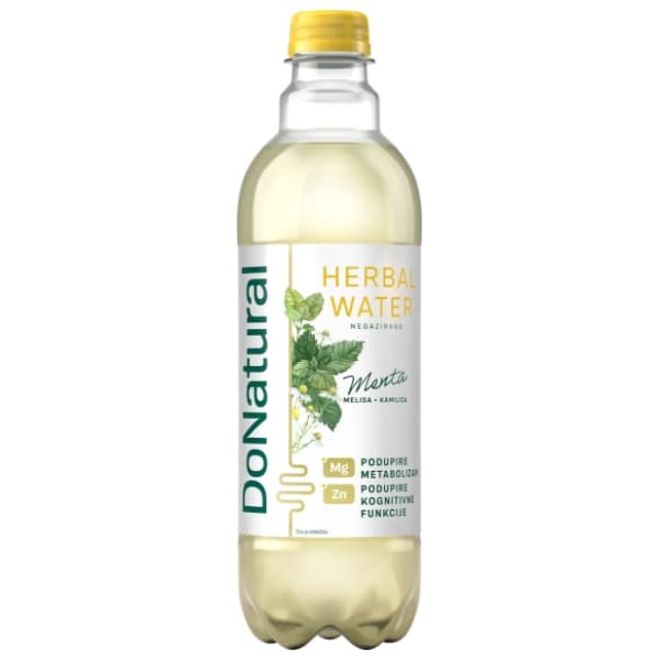 DONATURAL Menta melisa kamilica negazirana voda 0,5l 0