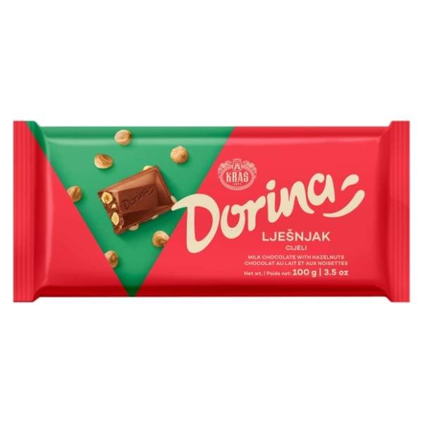 DORINA čokolada cijeli lješnjak 100g 0