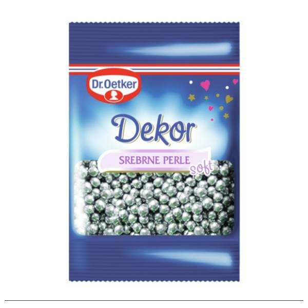 DR.OETKER Dekor srebrne perle 10g 0