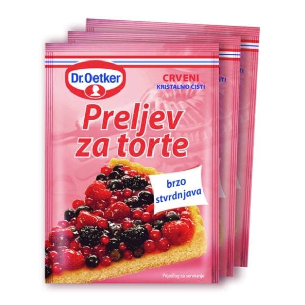 DR.OETKER preljev za torte crveni 3x12g 0