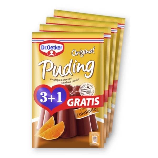 DR.OETKER Puding čokolada 4x49g 3+1 gratis 0