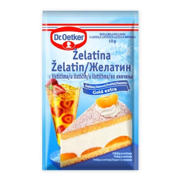 DR.OETKER želatina u listićima 10g 0