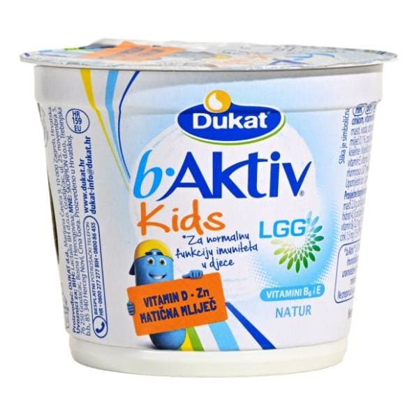 DUKAT B aktiv kids natur jogurt 125g 0