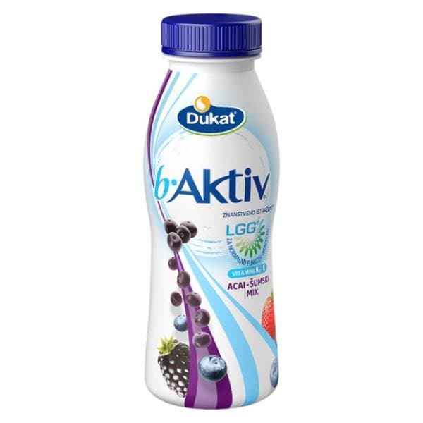 DUKAT B aktiv lgg jogurt acai šumski mix 330g 0