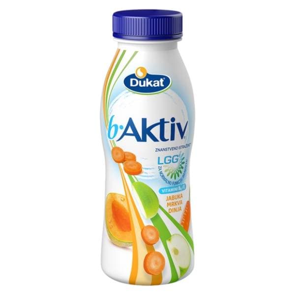 DUKAT B aktiv lgg jogurt jabuka dinja mrkva 330g 0