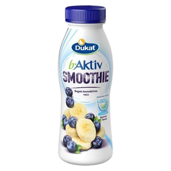 DUKAT B aktiv smoothie borovnica banana 330g 0