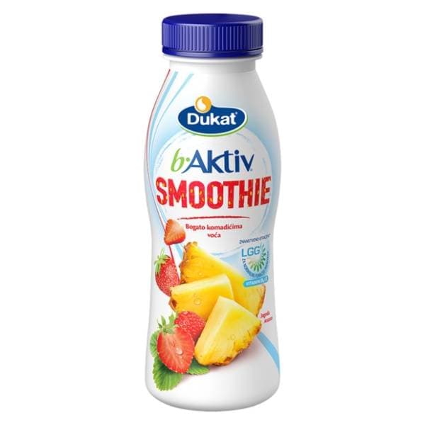 DUKAT B aktiv smoothie jagoda ananas 330g 0