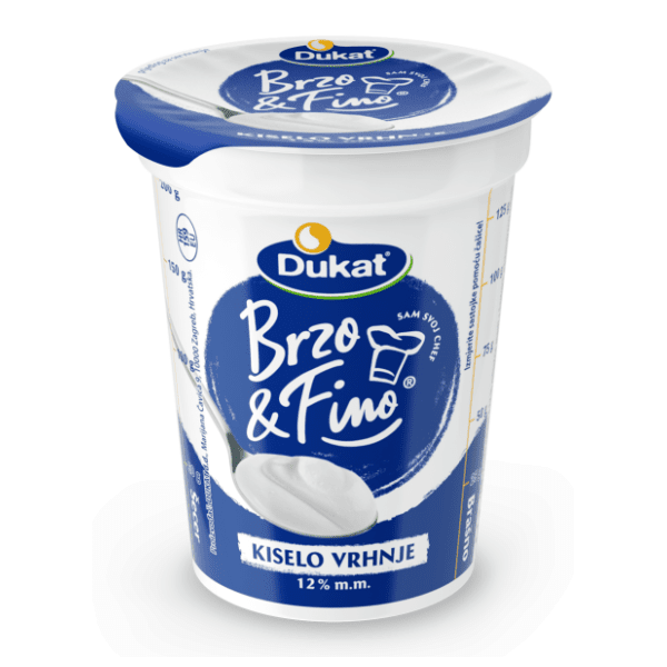 DUKAT Brzo & fino kiselo vrhnje 12%mm 200g 0