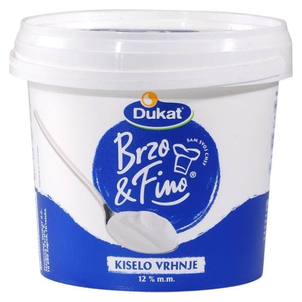 DUKAT Brzo & fino kiselo vrhnje 12%mm 900g 0