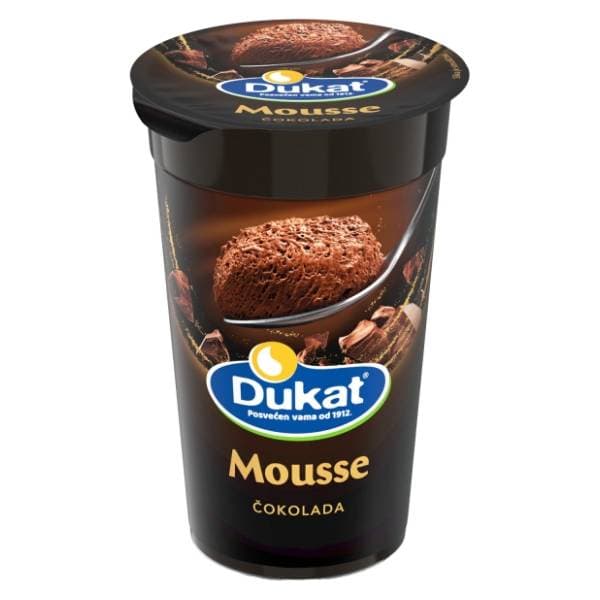 DUKAT Mousse mliječni desert čokolada 100g 0