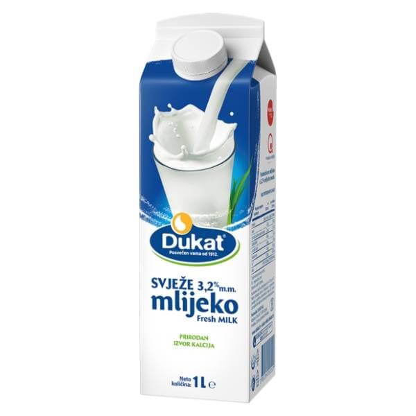 DUKAT svježe mlijeko 3,2%mm 1l 0