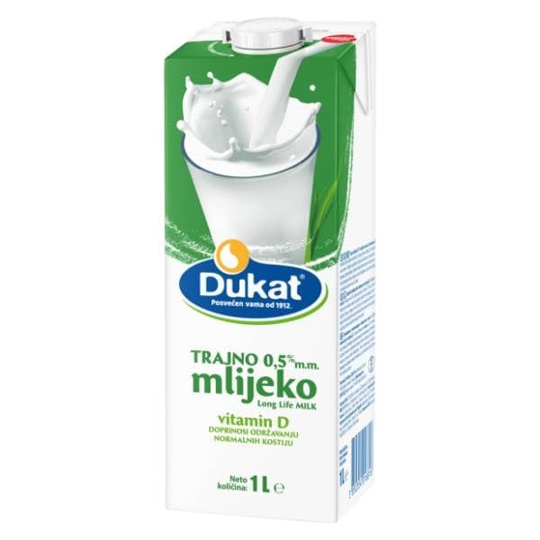 DUKAT trajno mlijeko 0,5%mm 1l 0