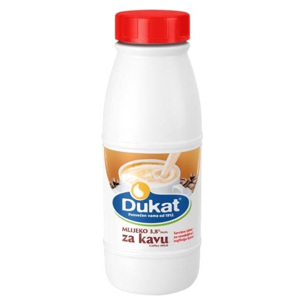 DUKAT trajno mlijeko za kavu 3,8%mm 0,5l 0