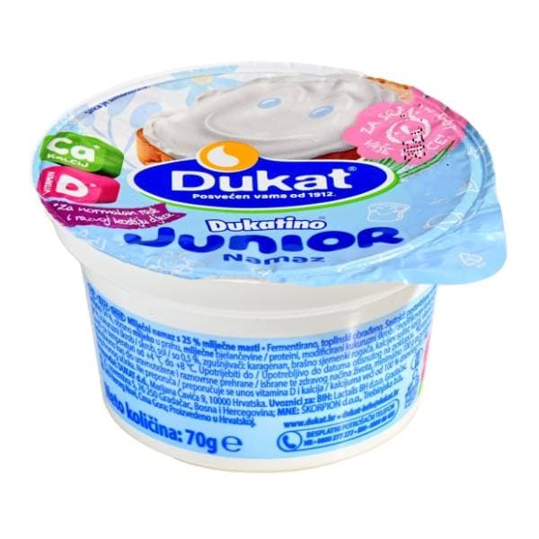 DUKATINO Junior mliječni namaz 70g 0