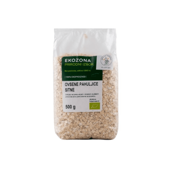 EKOZONA Bio sitne zobene pahuljice 500g 0