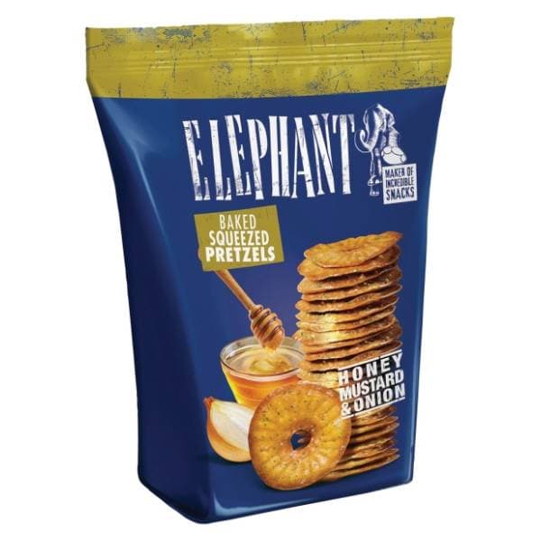 ELEPHANT Krekeri med, senf i luk 70g 0