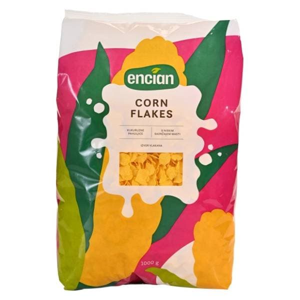 ENCIAN Corn flakes pahuljice 1000g 0