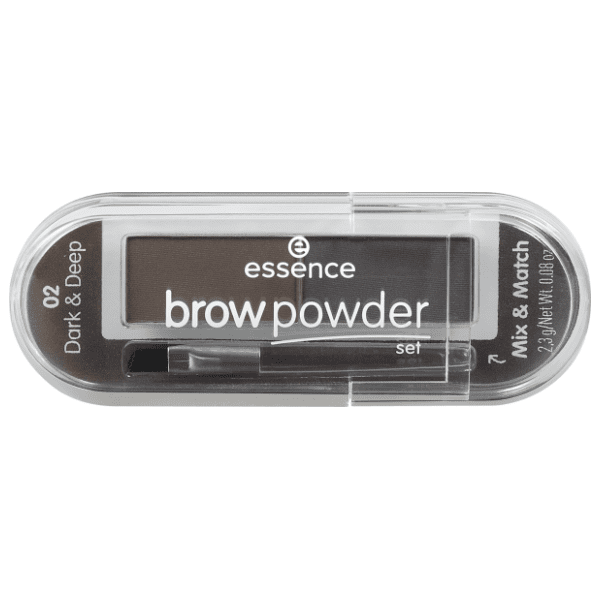 ESSENCE Brow powder set za obrve 02 dark & deep 0