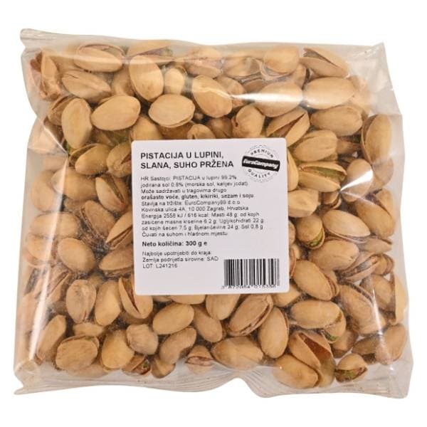 EUROCOMPANY pistacija pečena u ljusci 300g 0