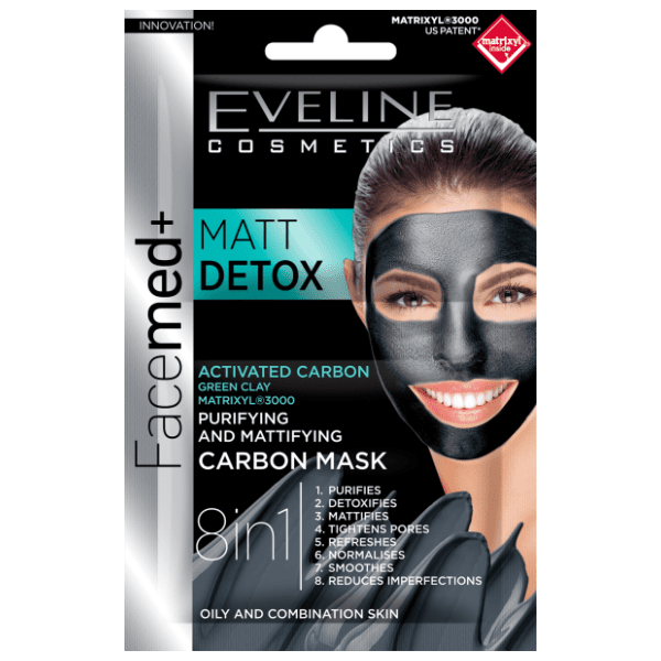EVELINE Detox maska za čišćenje i matiranje lica 2x5ml 0
