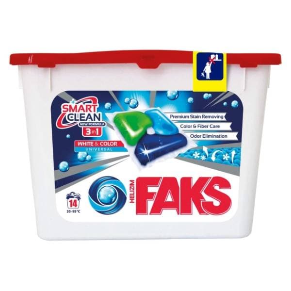 FAKS White & color kapsule za rublje 14kom 0