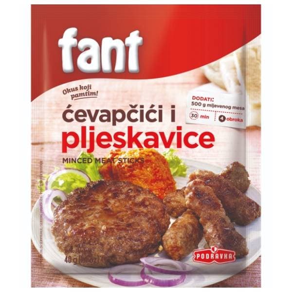 FANT ćevapčići i pljeskavice 40g 0