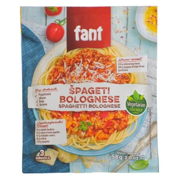 FANT špagete bolognese 58g 0